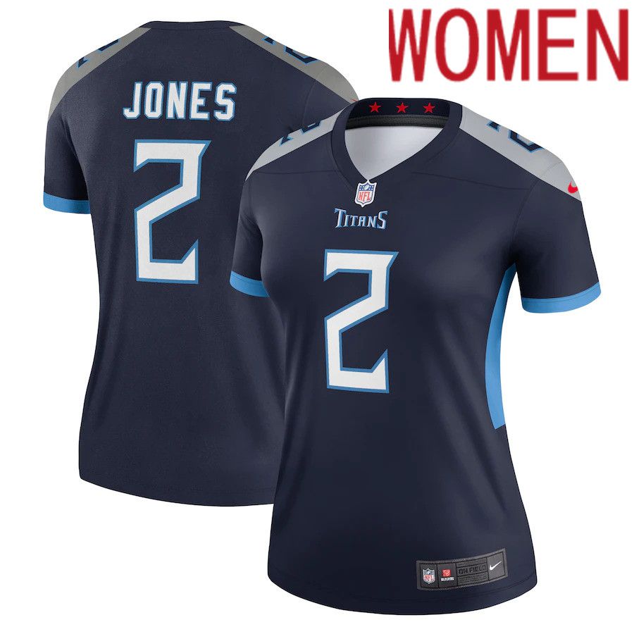 Women Tennessee Titans #2 Julio Jones Nike Navy Legend NFL Jersey